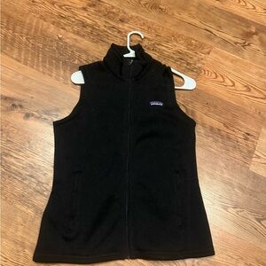 Women's Black Fleece Vest